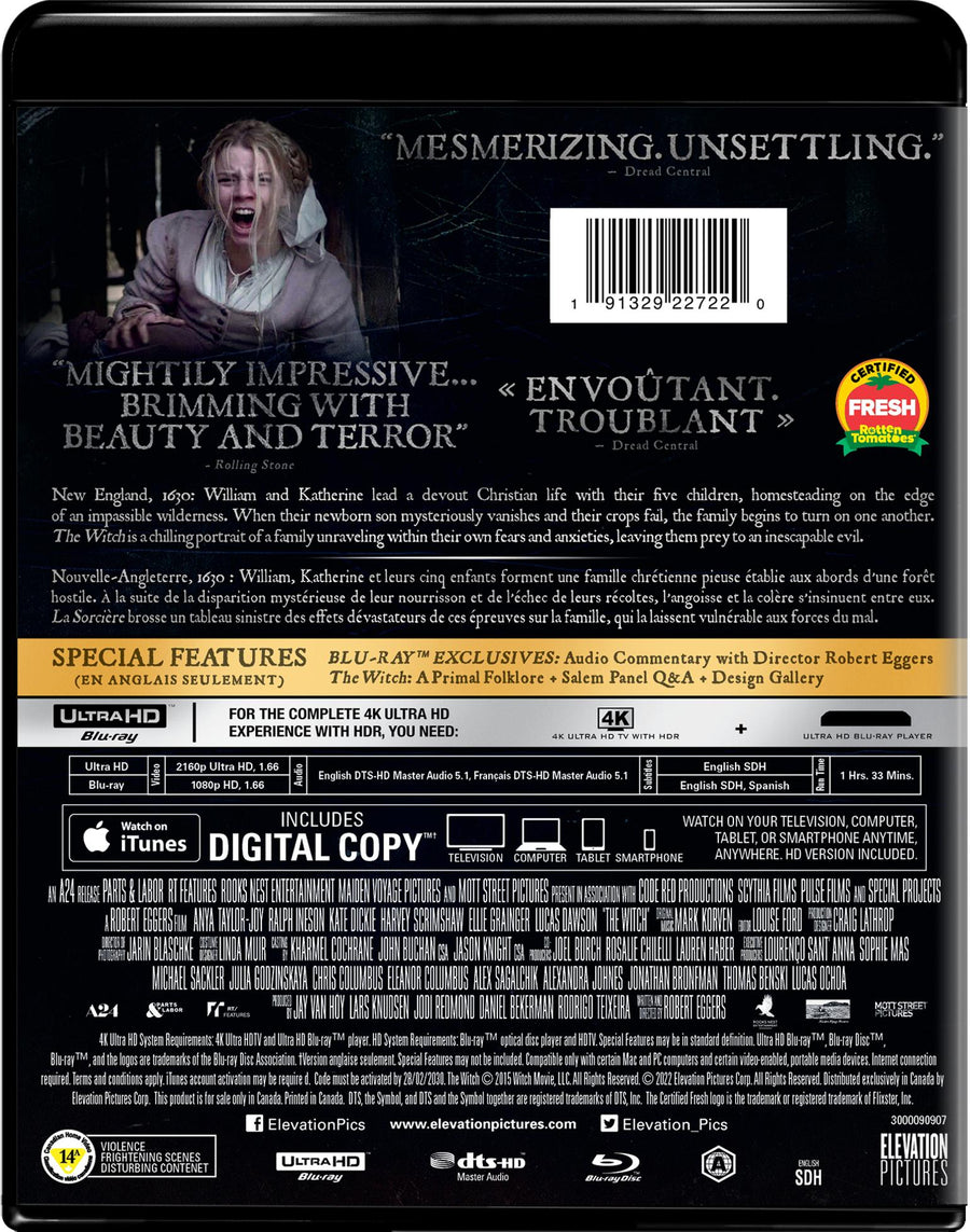 The Witch - 4K Ultra HD + Blu-ray + Digital [UHD]