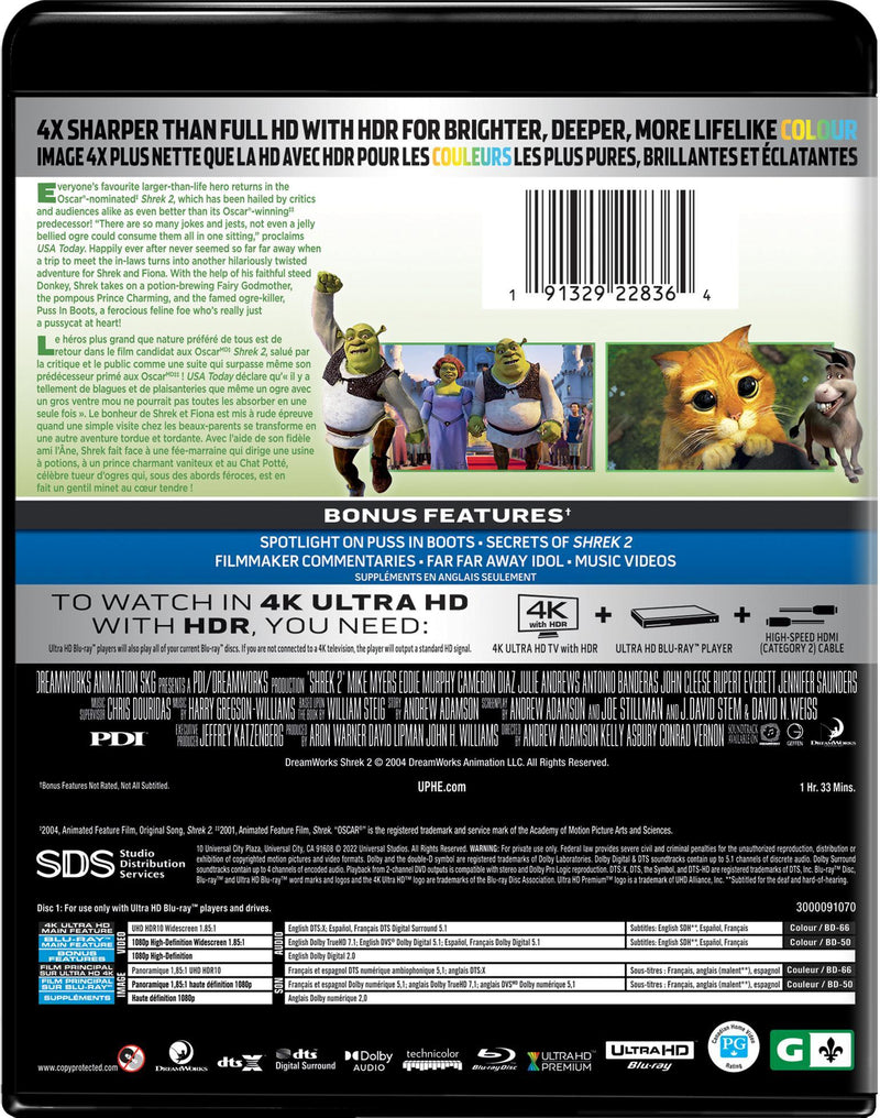 Shrek 2 (4K Ultra HD + Blu-ray) [UHD]