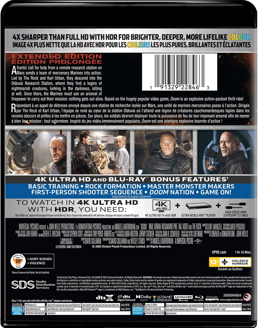 Doom (4K Ultra HD + Blu-ray) [UHD]
