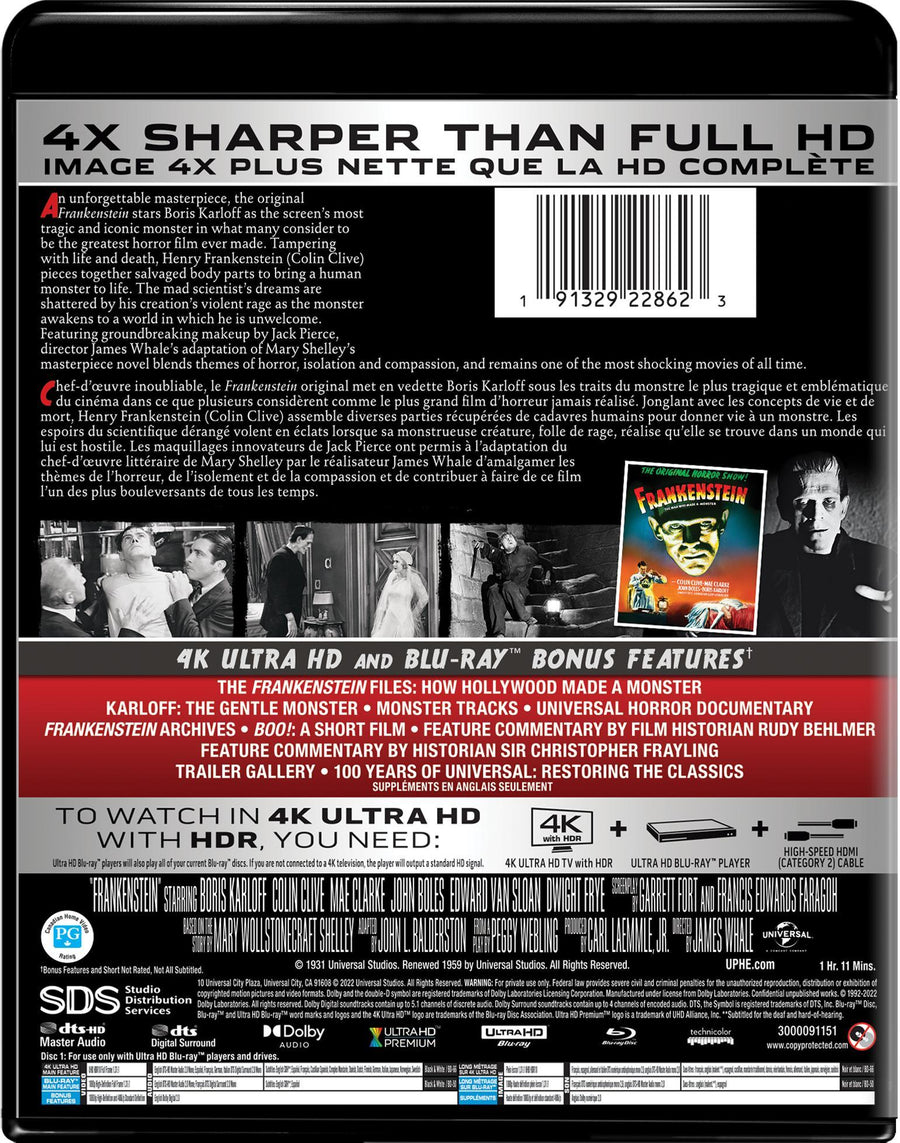 Frankenstein (4K Ultra HD + Blu-ray) [UHD]