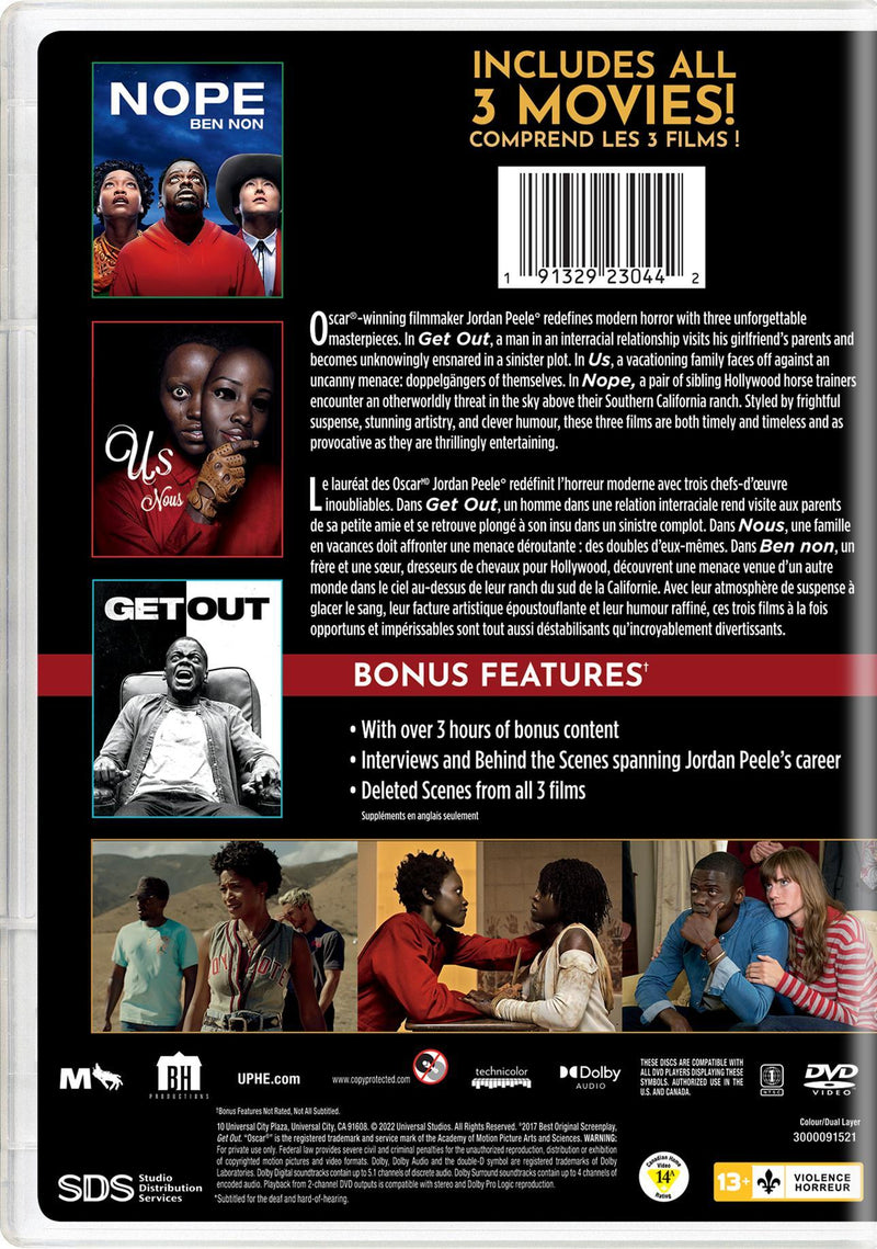 Jordan Peele 3-Movie Collection [DVD]