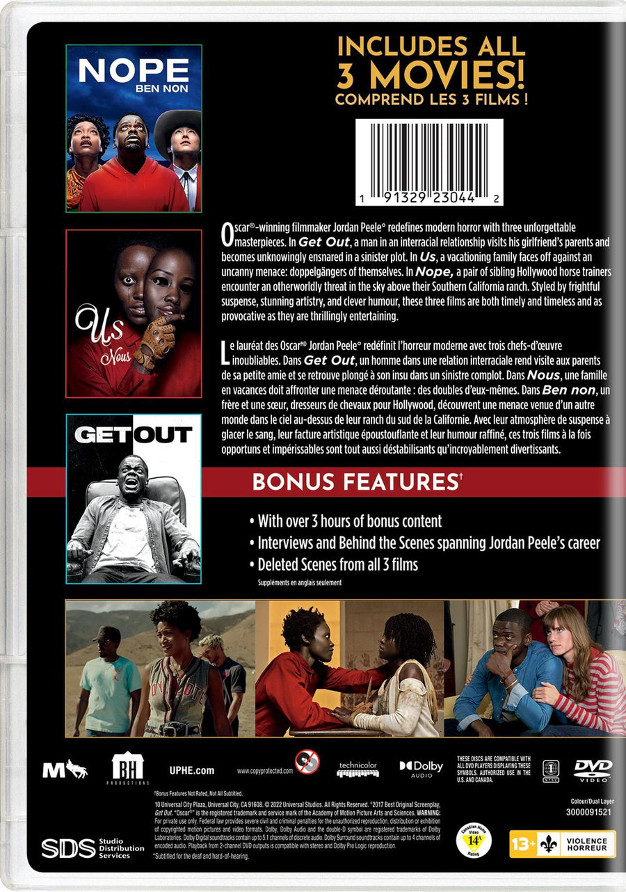 Jordan Peele 3-Movie Collection [DVD]