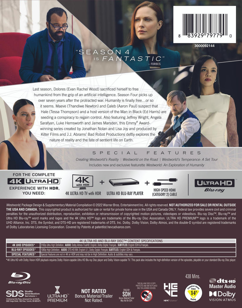 Westworld: The Complete Fourth Season [UHD]