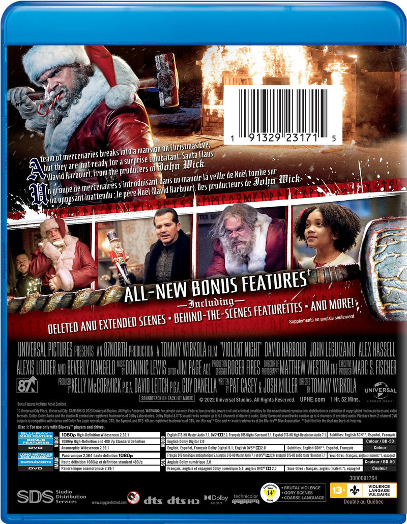 Violent Night (Blu-ray + DVD) [Blu-Ray]