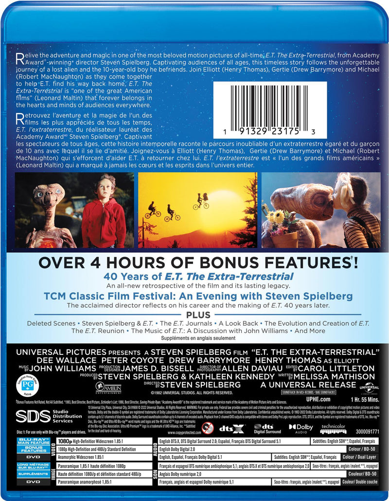 E.T. The Extra-Terrestrial (Blu-ray + DVD) [Blu-Ray]