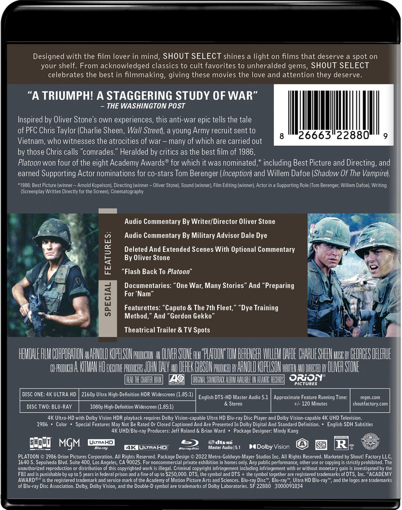 Platoon - Collector's Edition 4K Ultra HD + Blu-ray [UHD]