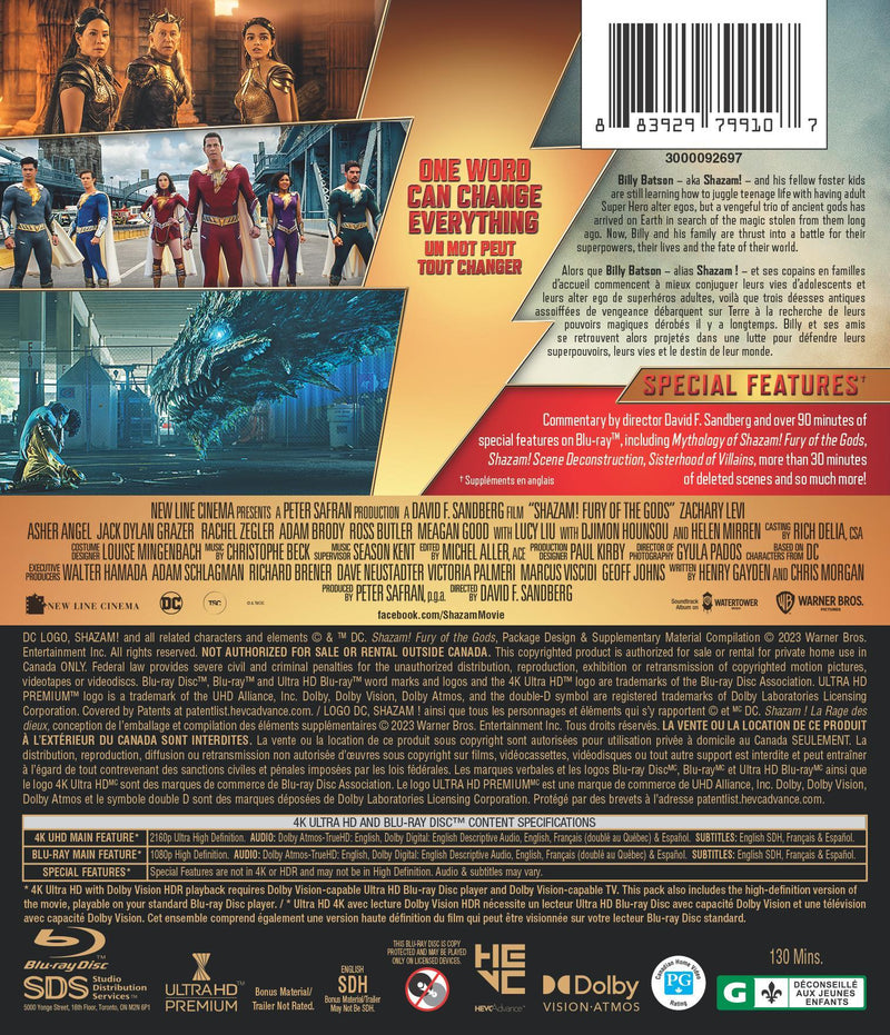 Shazam! Fury Of The Gods [UHD]