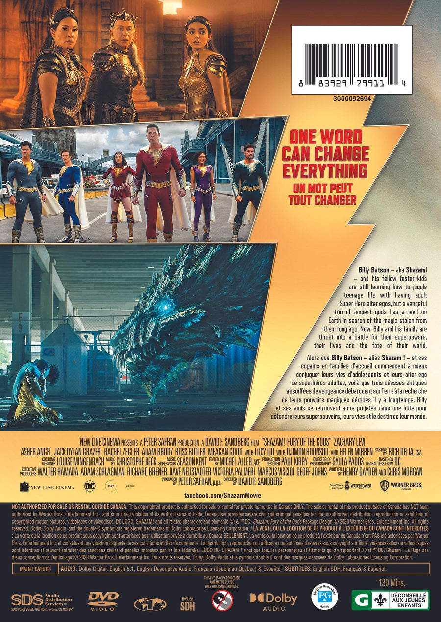 Shazam! Fury Of The Gods [DVD]