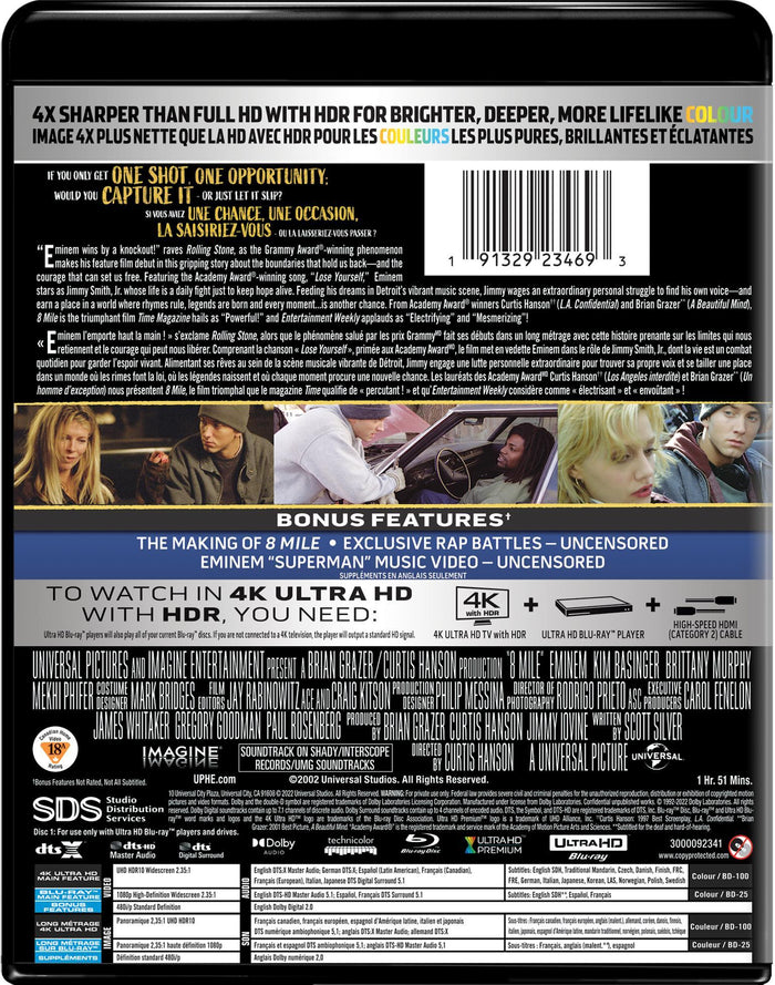 8 Mile (4K Ultra HD + Blu-ray) [UHD]