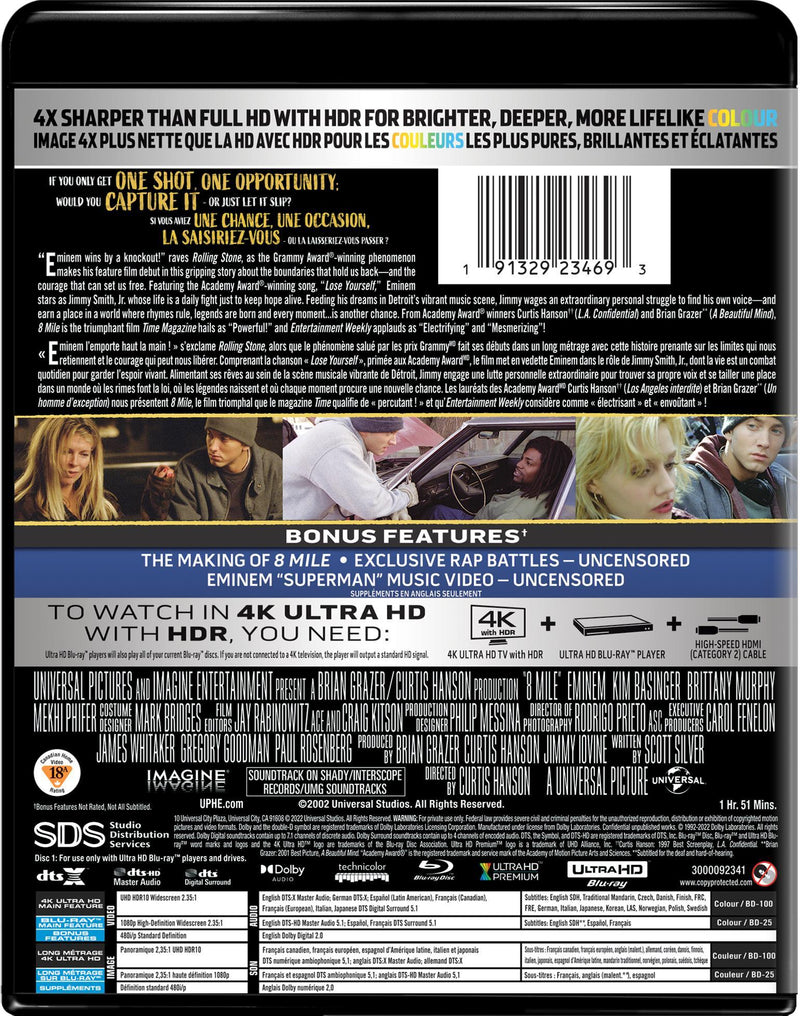 8 Mile (4K Ultra HD + Blu-ray) [UHD]