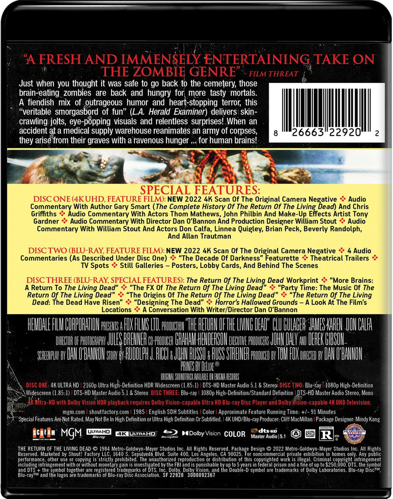 The Return of the Living Dead - Collector's Edition 4K Ultra HD + Blu-ray [UHD]