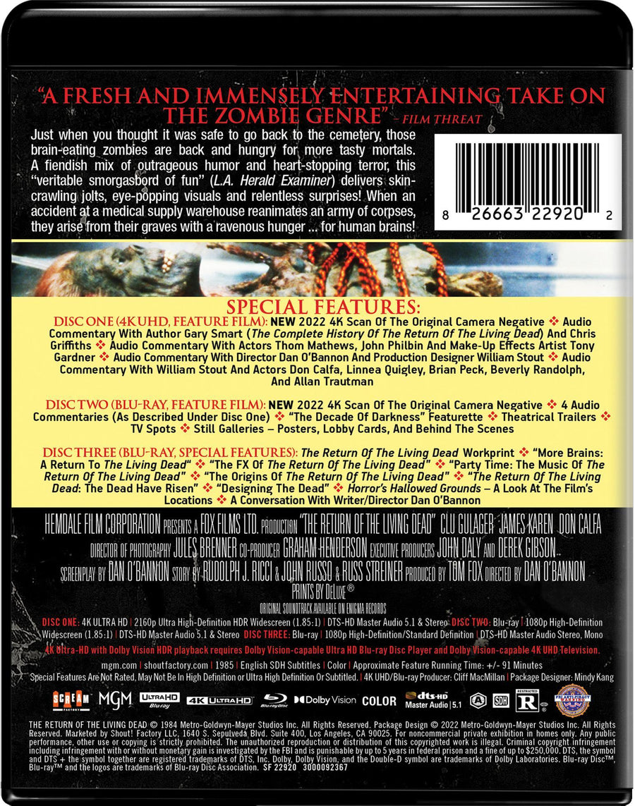 The Return of the Living Dead - Collector's Edition 4K Ultra HD + Blu-ray [UHD]