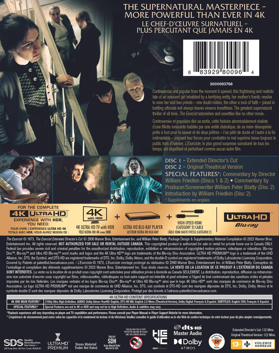 Exorcist, The: Theatrical & Extended Director's Cut [UHD]