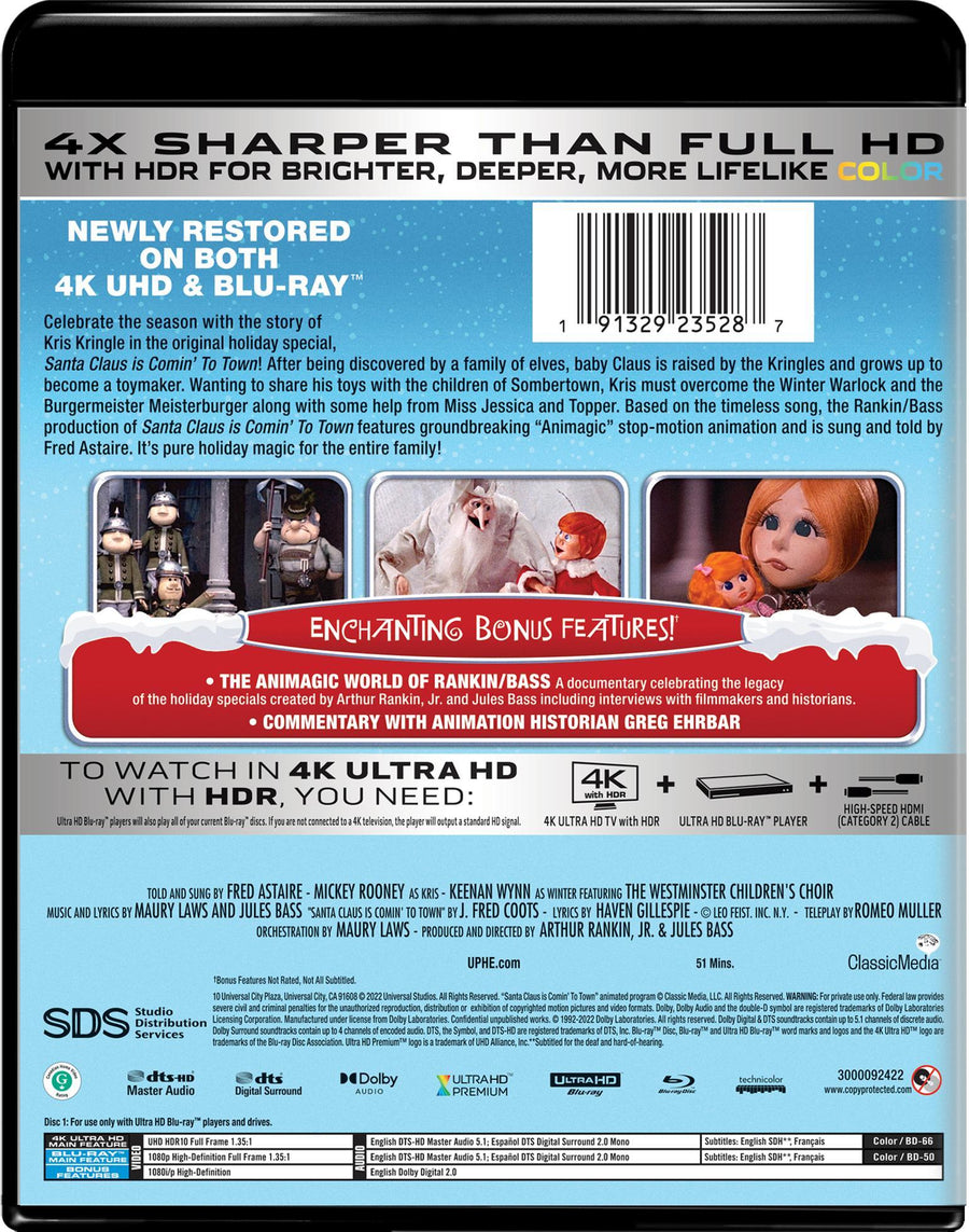Santa Claus Is Comin' to Town (4K Ultra HD + Blu-ray) [UHD]