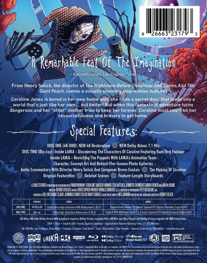 Coraline [Limited Edition Steelbook] [UHD]
