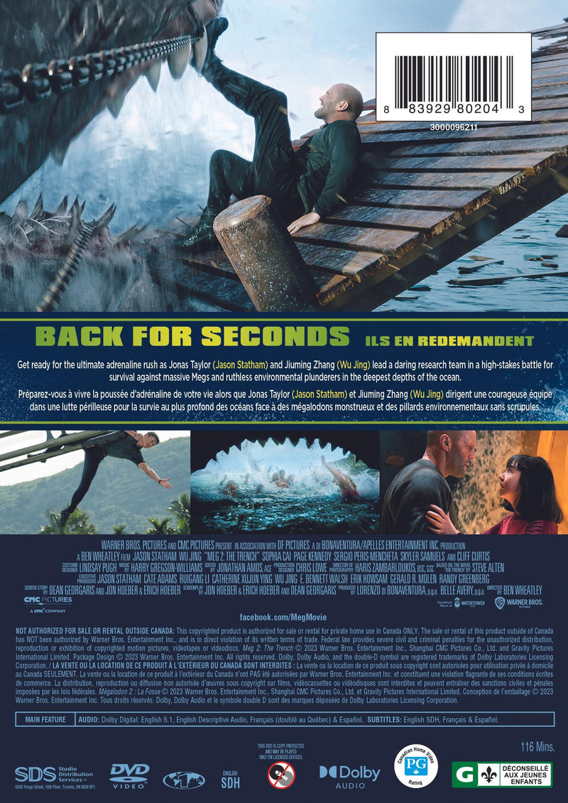Meg 2, The: The Trench [DVD]