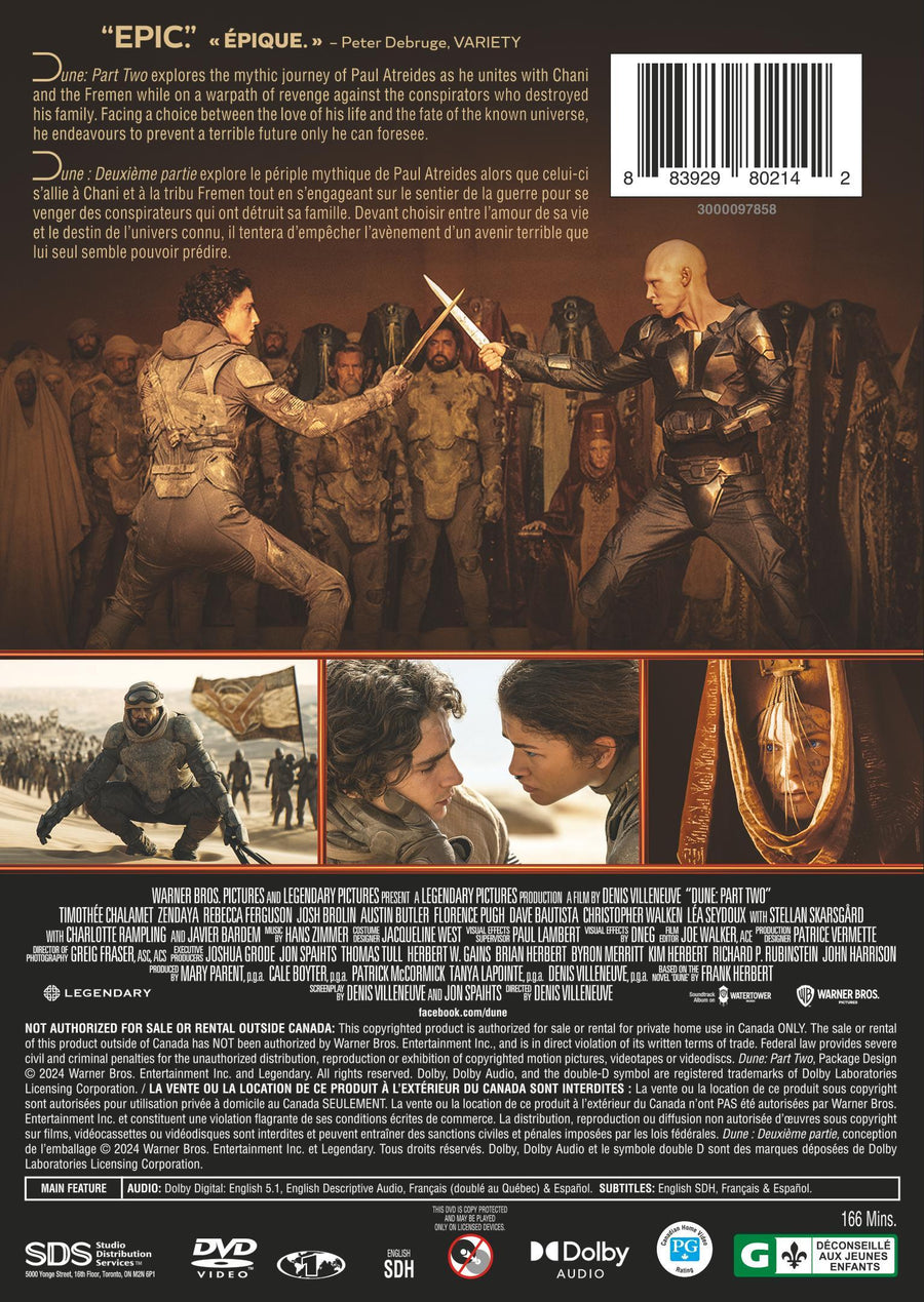 Dune: Part Two [DVD]
