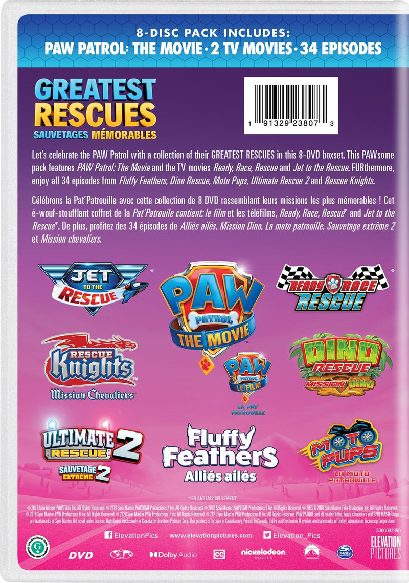 PAW Patrol: Greatest Rescues Pack [DVD]