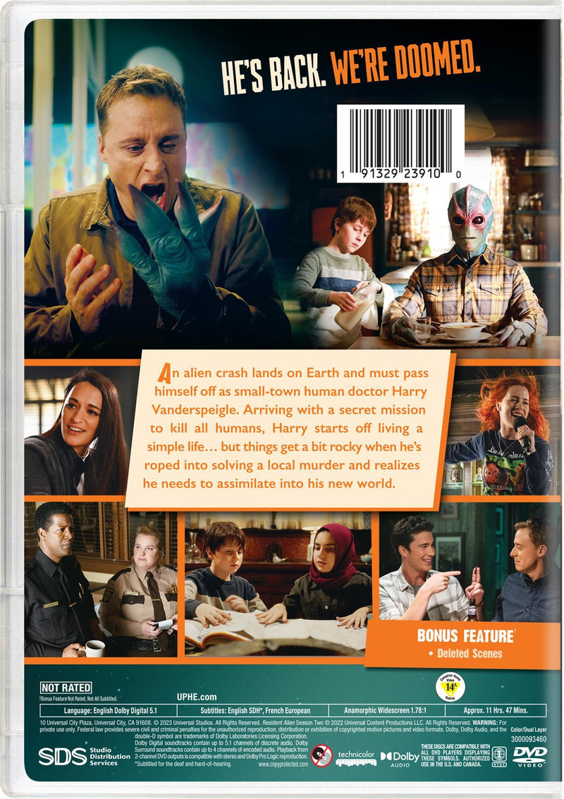 Resident Alien: Season Two (Box Set) [DVD]