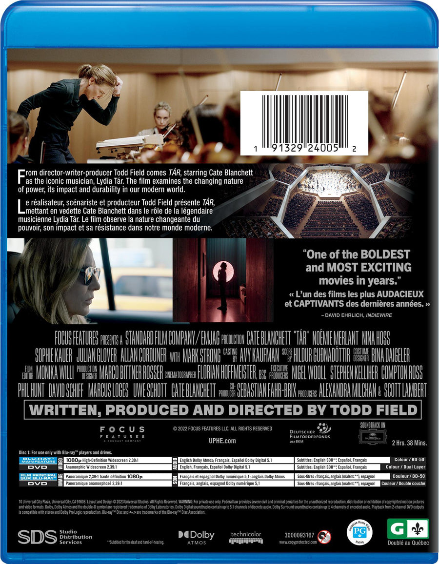 TÁR (Blu-ray + DVD) [Blu-Ray]