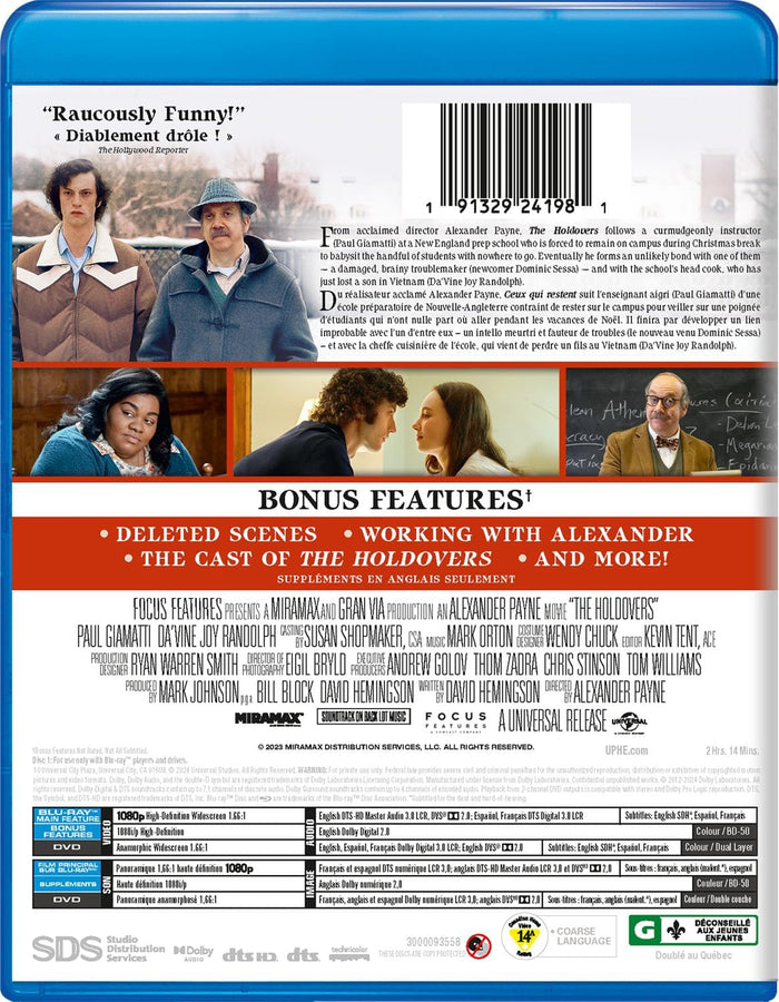 The Holdovers (Blu-ray + DVD) [Blu-Ray]