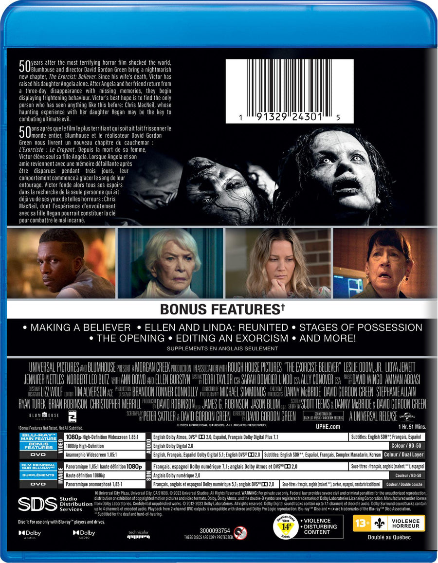 The Exorcist: Believer (Blu-ray + DVD) [Blu-Ray]