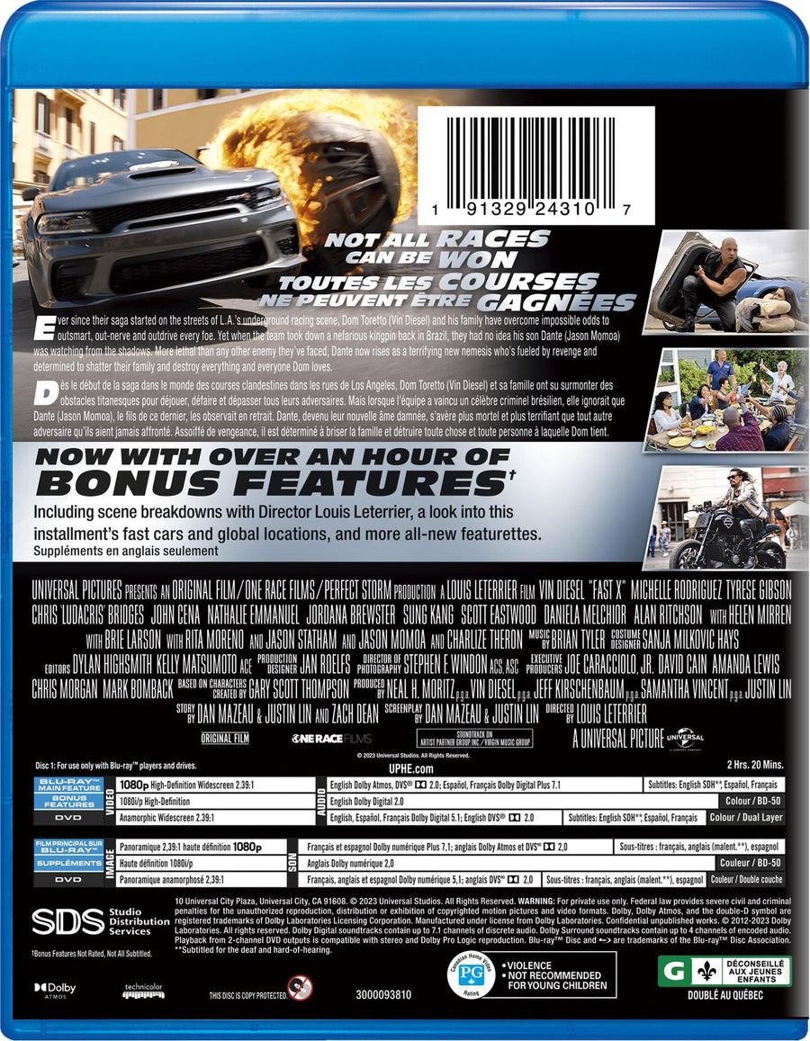 Fast X (Blu-ray + DVD) [Blu-Ray]