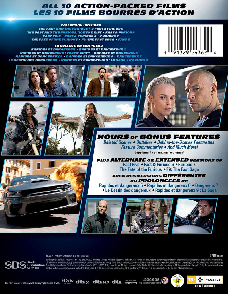 Fast & Furious 10-Movie Collection [Blu-Ray]