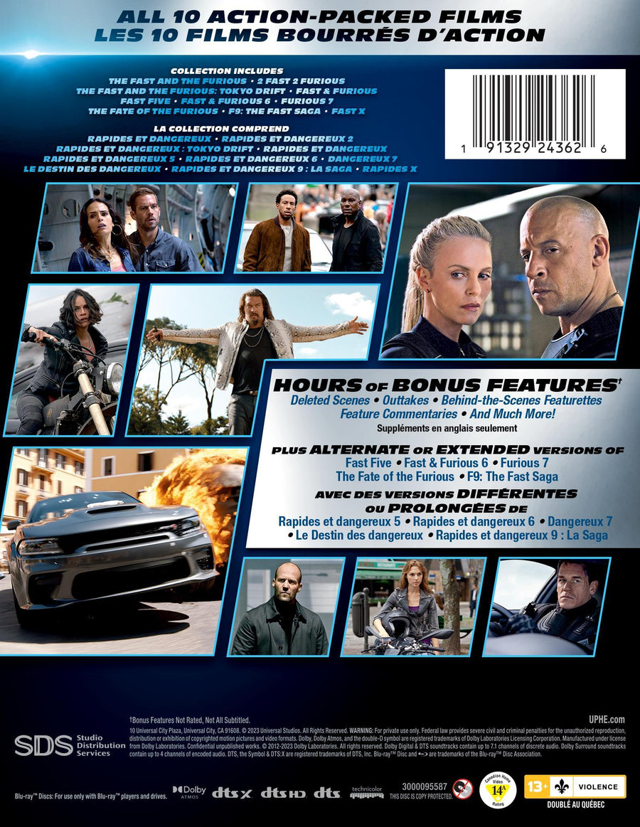 Fast & Furious 10-Movie Collection [Blu-Ray]