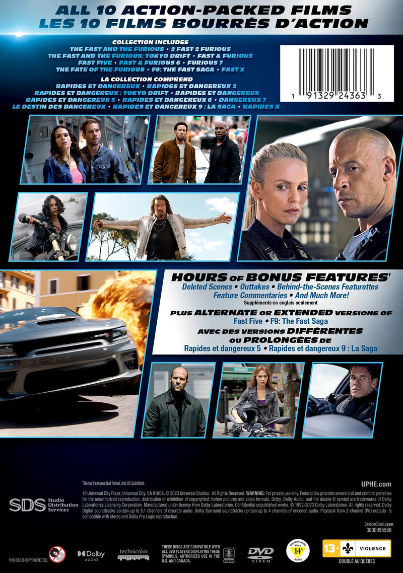 Fast & Furious 10-Movie Collection [DVD]