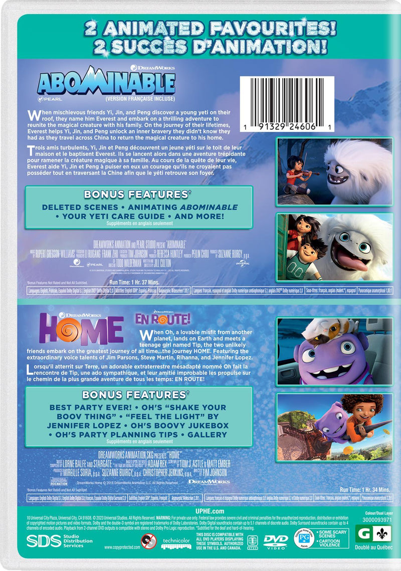 Abominable / Home Double Feature [DVD]