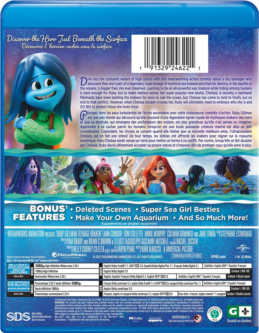 Ruby Gillman, Teenage Kraken (Blu-ray + DVD) [Blu-Ray]