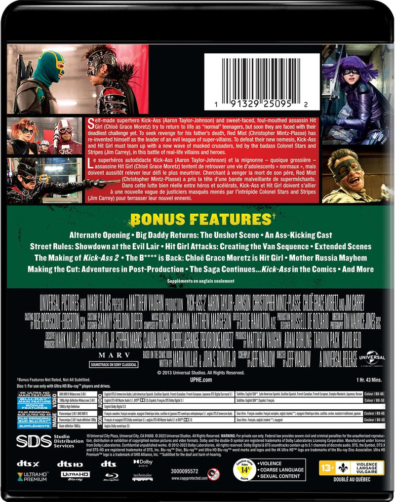 Kick-Ass 2 (4K Ultra HD + Blu-ray) [UHD]