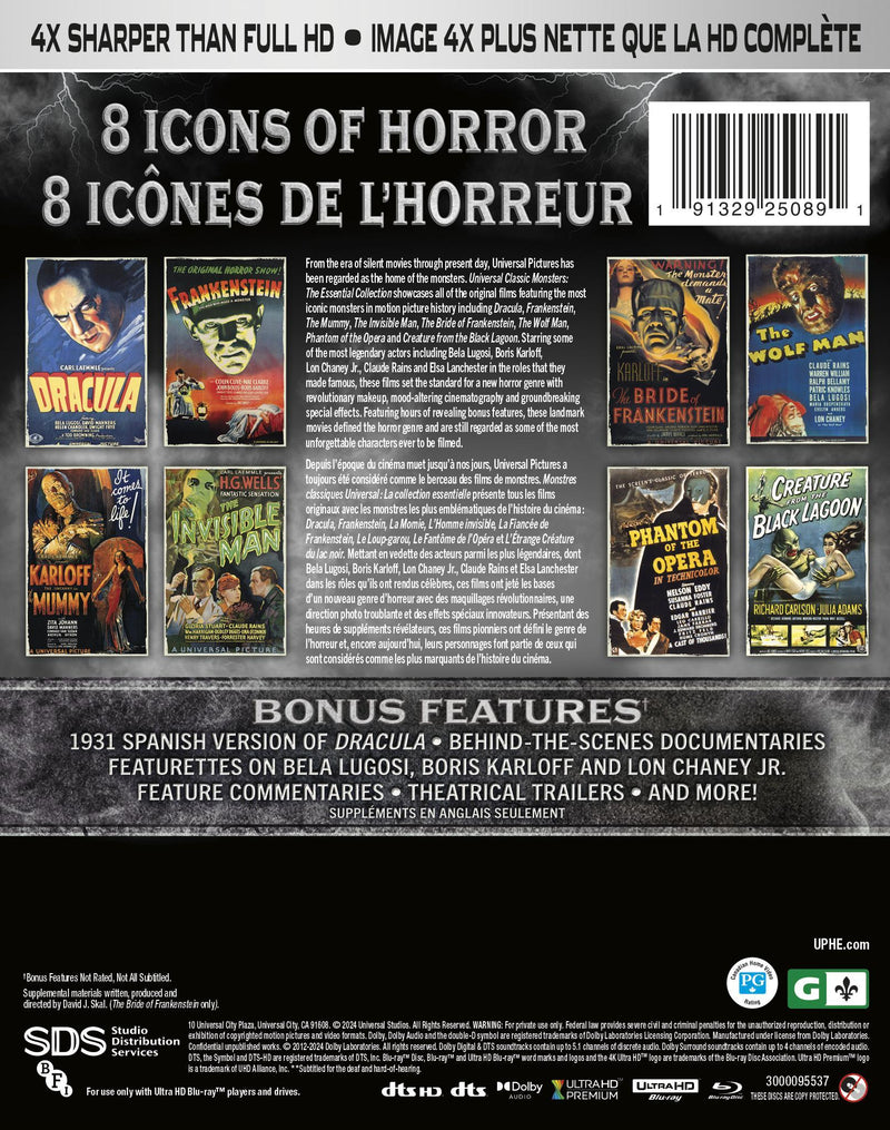 Universal Classic Monsters: The Essential Collection [UHD]