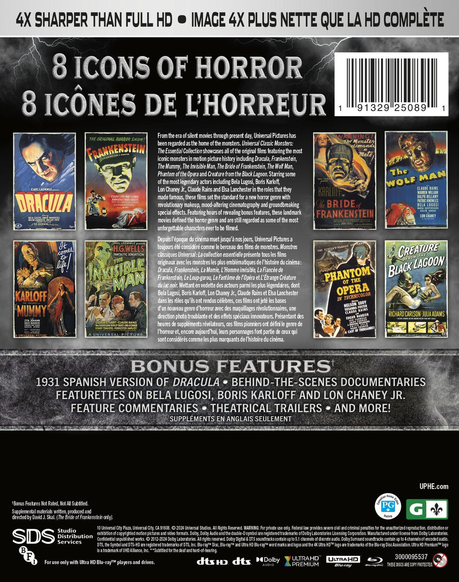 Universal Classic Monsters: The Essential Collection [UHD]