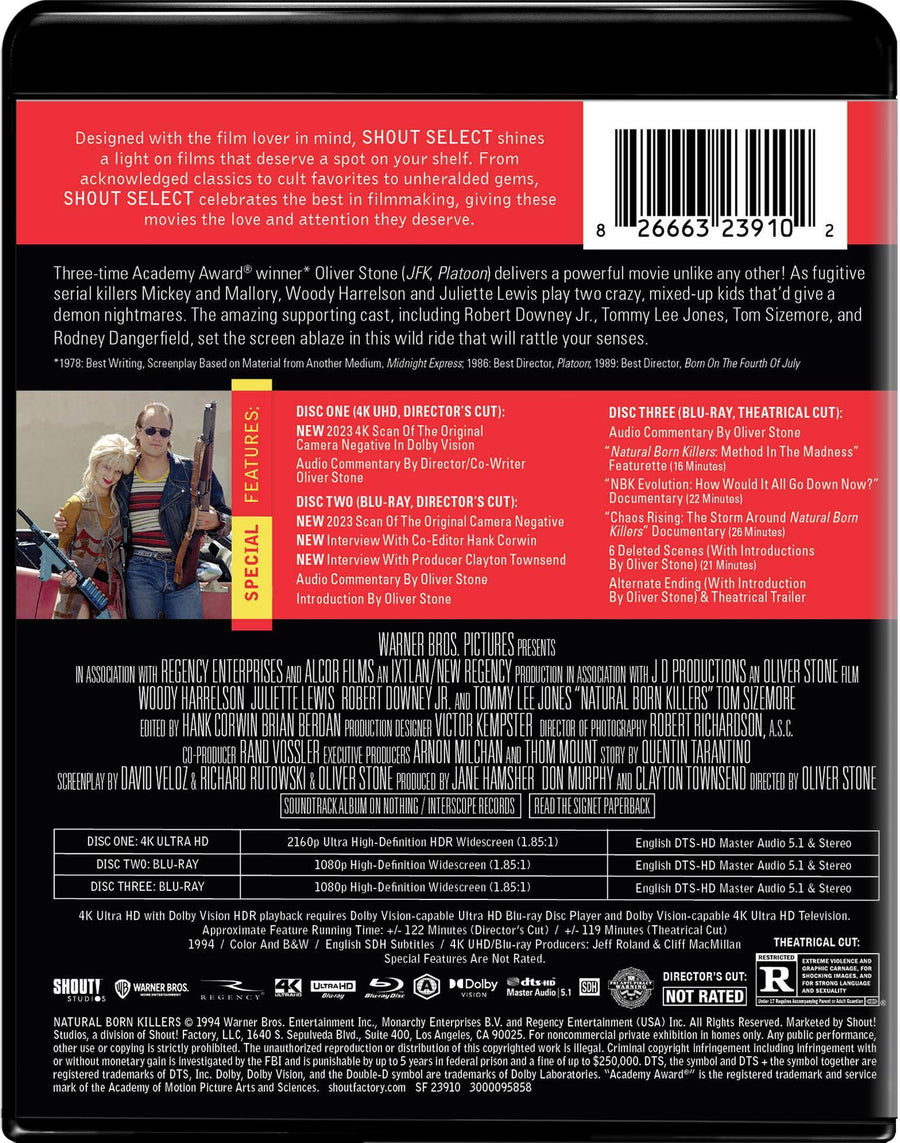 Natural Born Killers - Collector's Edition 4K Ultra HD + Blu-ray [UHD]
