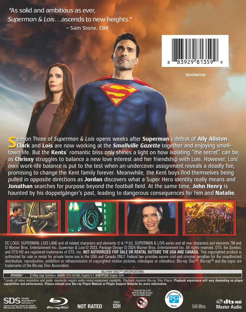 Superman & Lois: The Complete Third Season [Blu-ray]