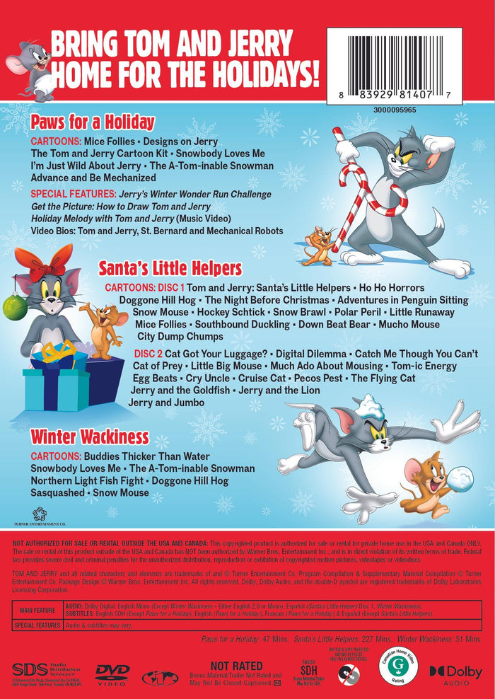 Tom & Jerry Holiday 3-Pack (Box Set) [DVD]