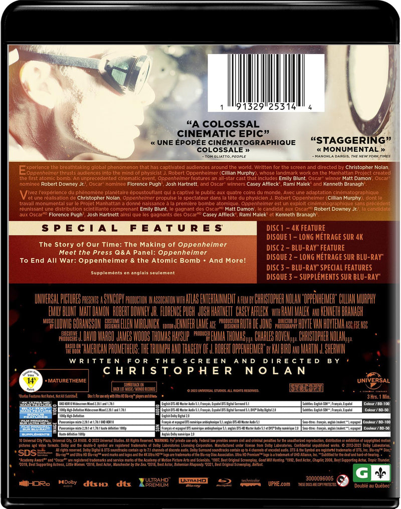 Oppenheimer (4K Ultra HD + Blu-ray) [UHD]