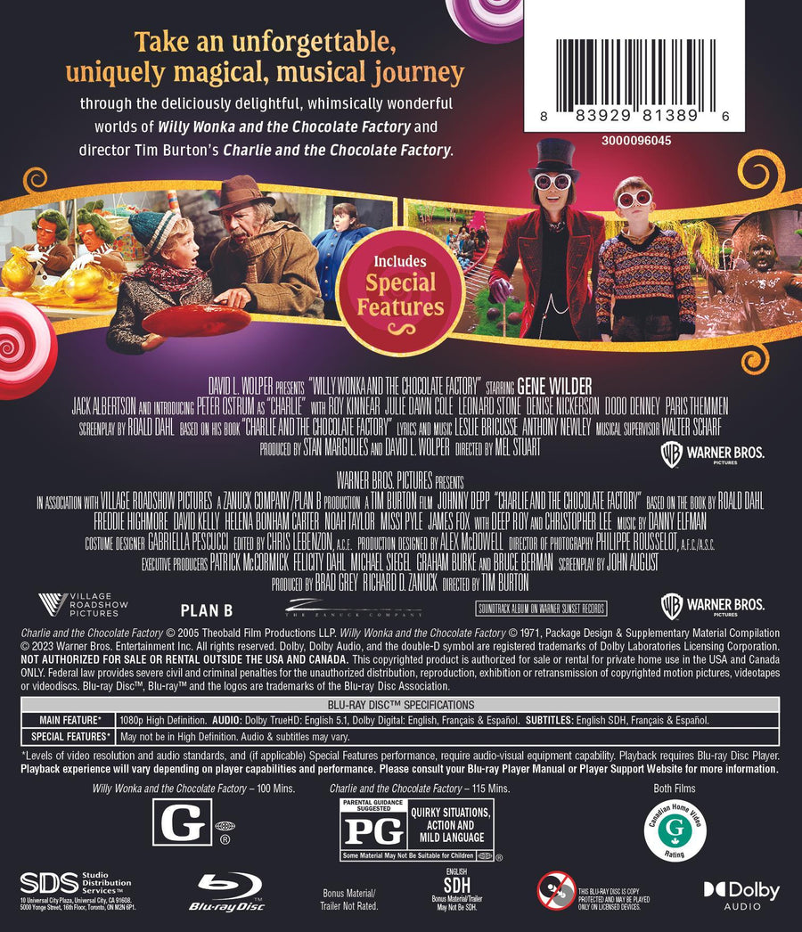 Wonka Double Feature [Blu-ray]