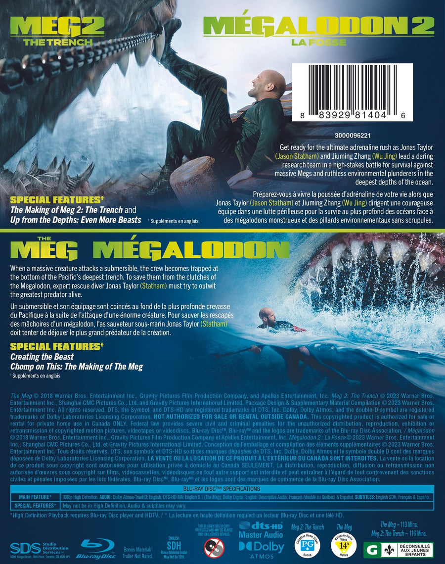 Meg, The 2-Film Collection [Blu-Ray]