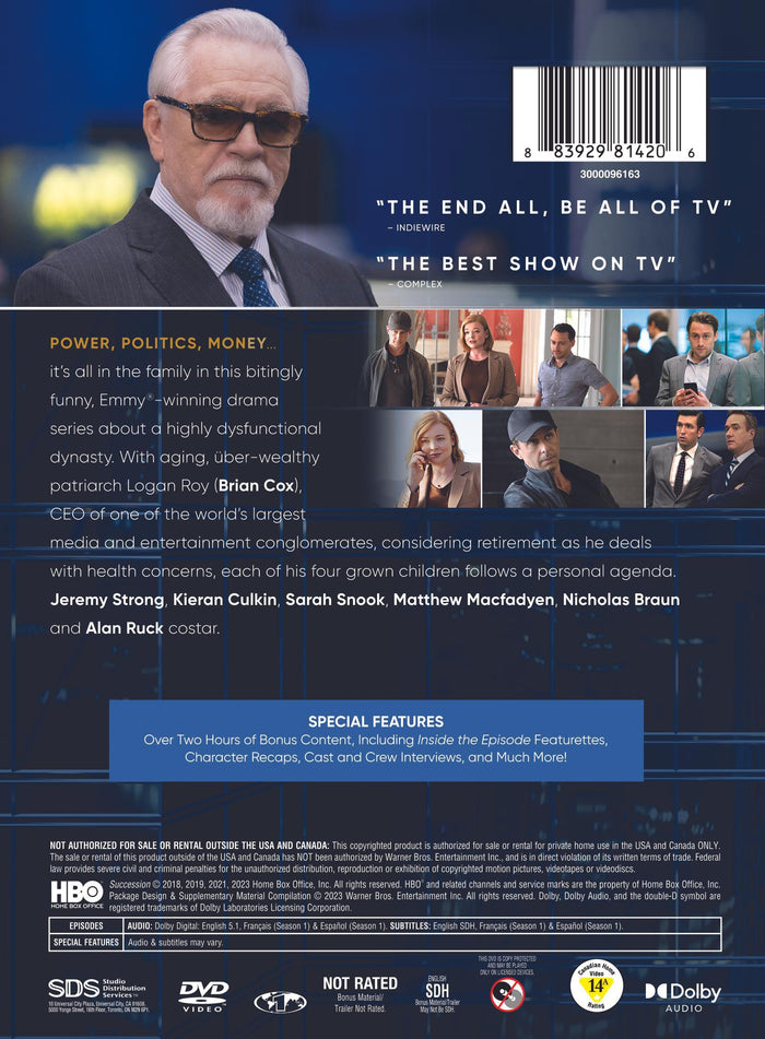 Succession: The Complete Series (Box Set) [DVD]