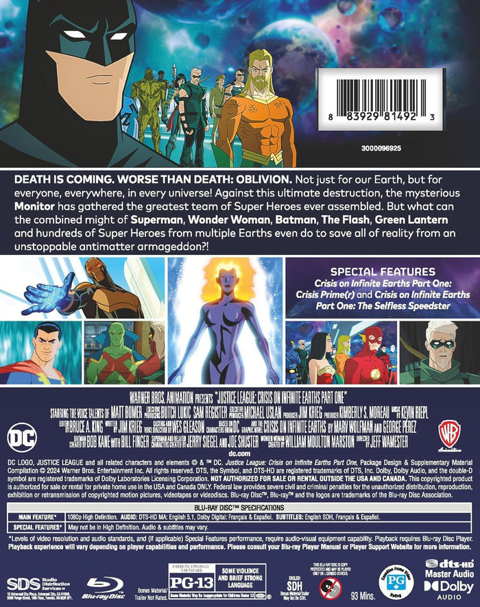Justice League Crisis On Infinite Earths Part One [Blu-ray]