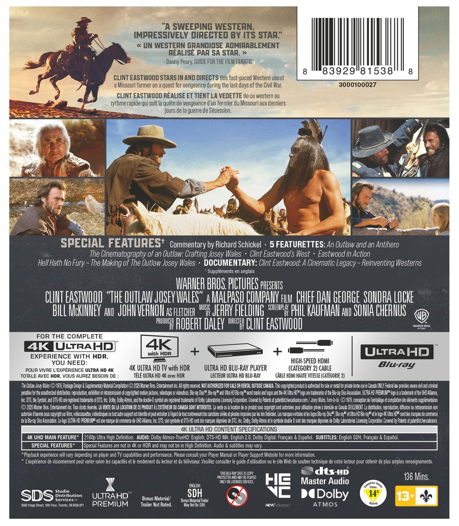 Outlaw Josey Wales, The [UHD]