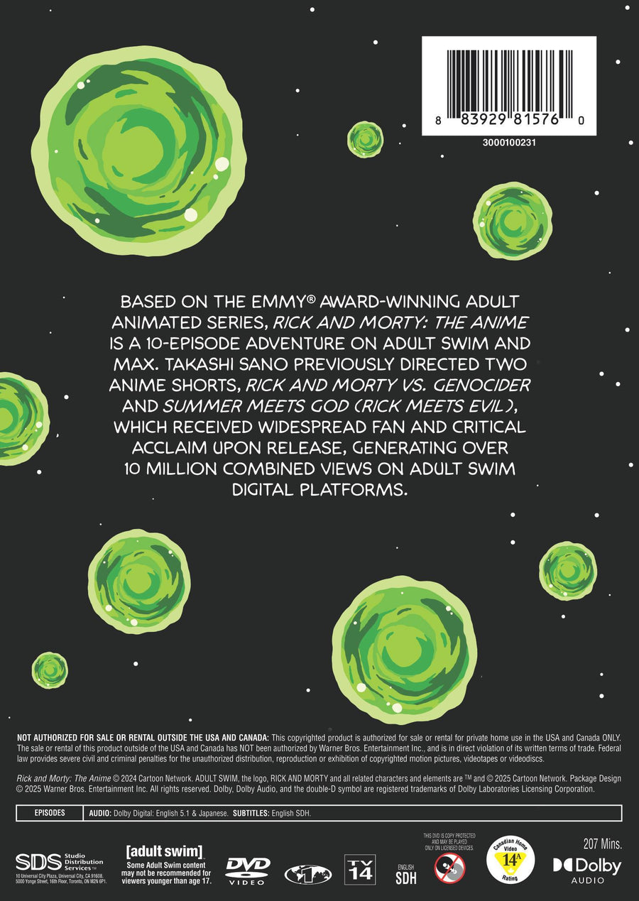 Rick and Morty: The Anime [DVD]
