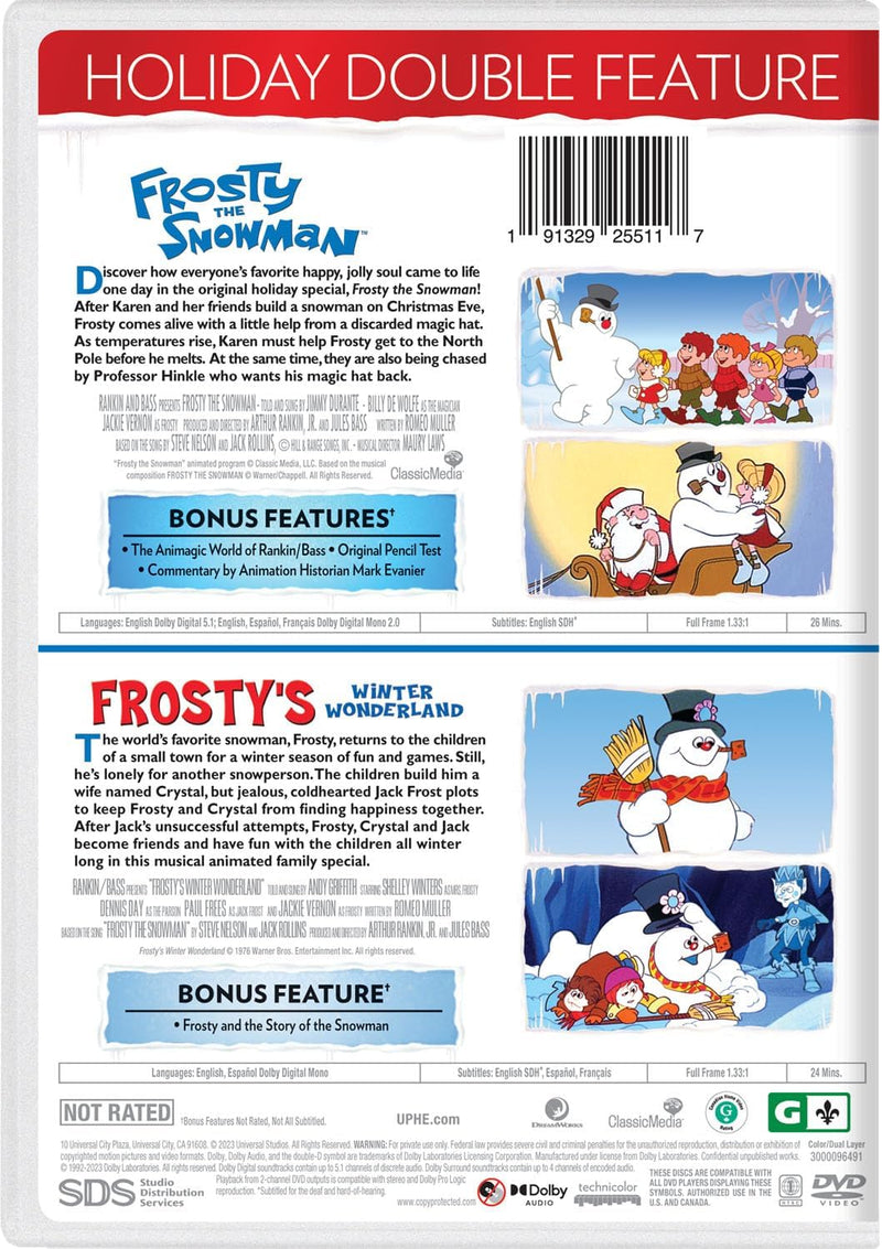 Frosty the Snowman / Frosty's Winter Wonderland - Holiday Double Feature [DVD]