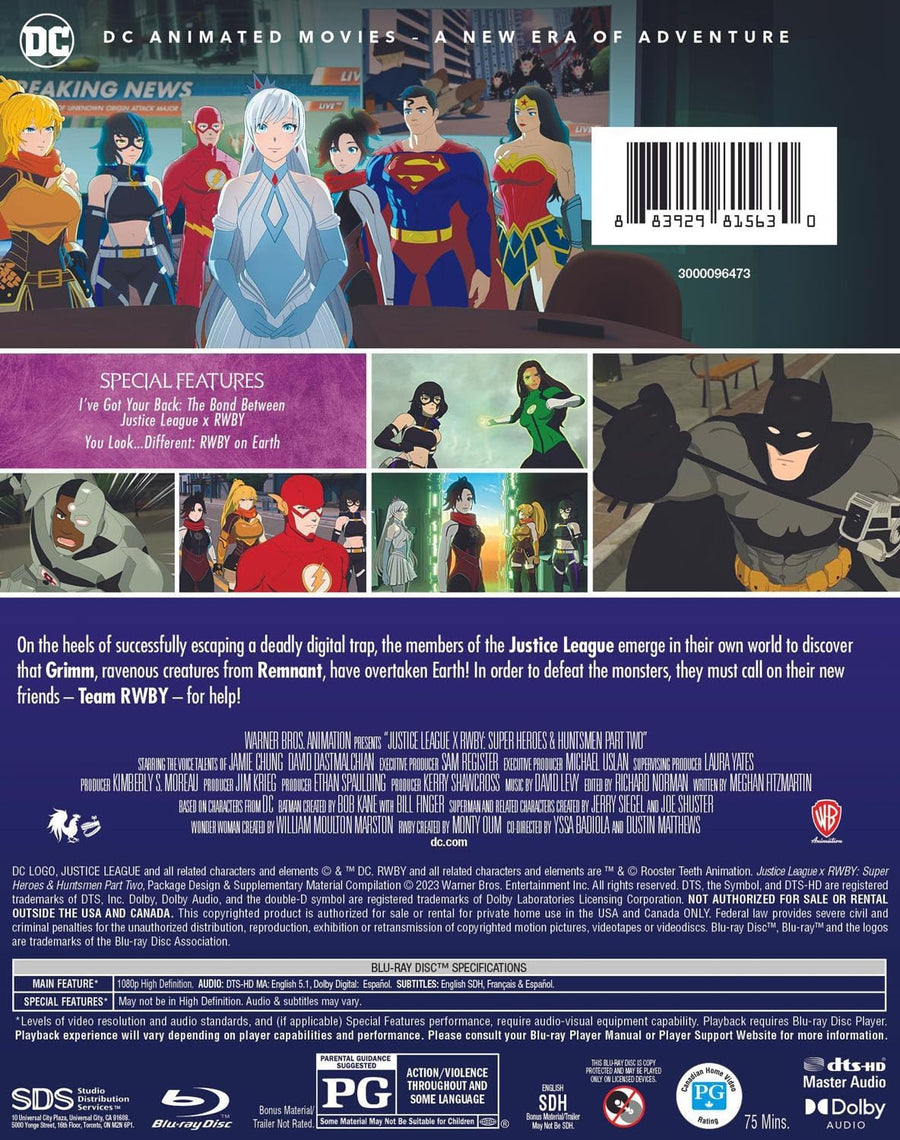 Justice League x RWBY: Super Heroes and Huntsmen Part Two [Blu-Ray]