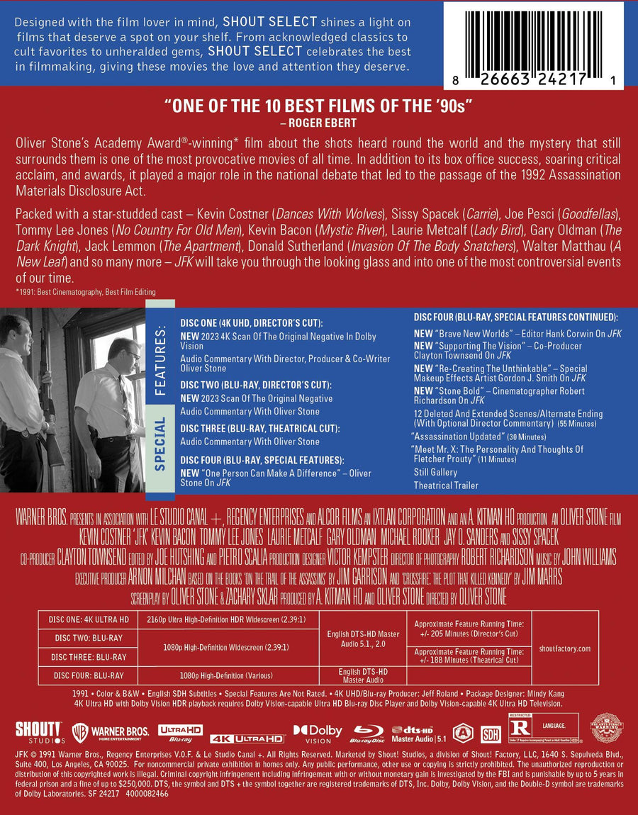 JFK - Collector's Edition 4K Ultra HD + Blu-ray [UHD]