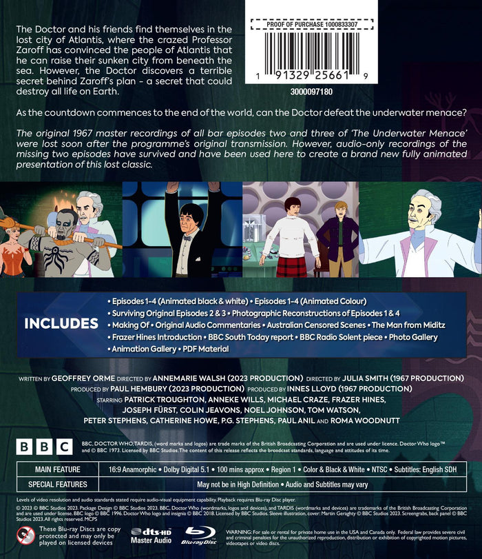 Doctor Who: The Underwater Menace [Blu-Ray]