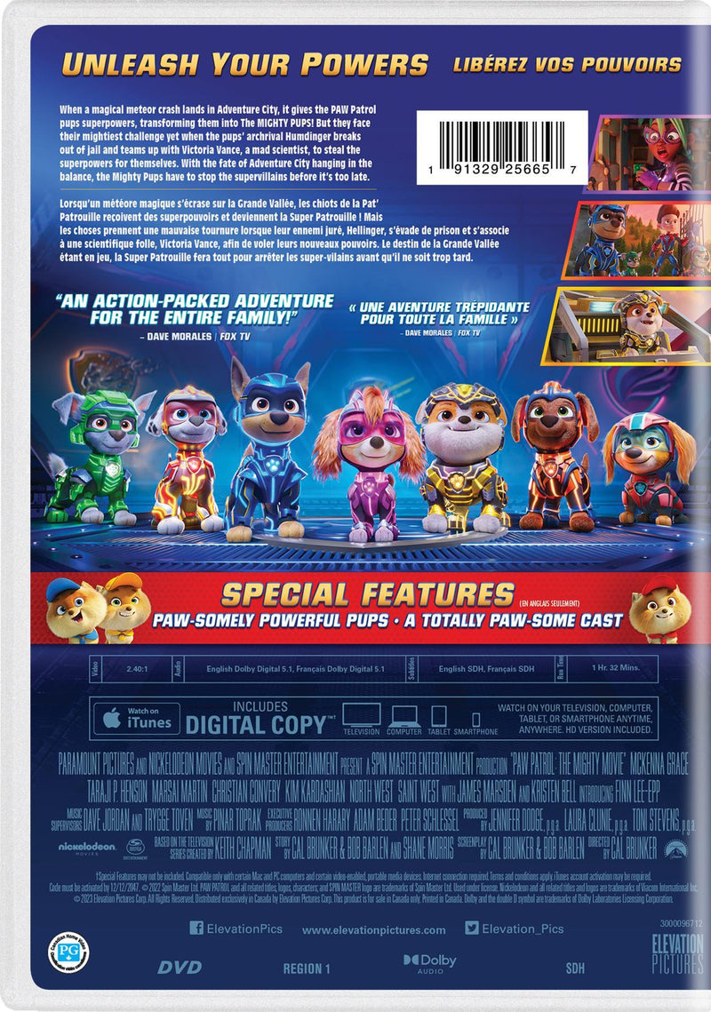 PAW Patrol: The Mighty Movie [DVD]